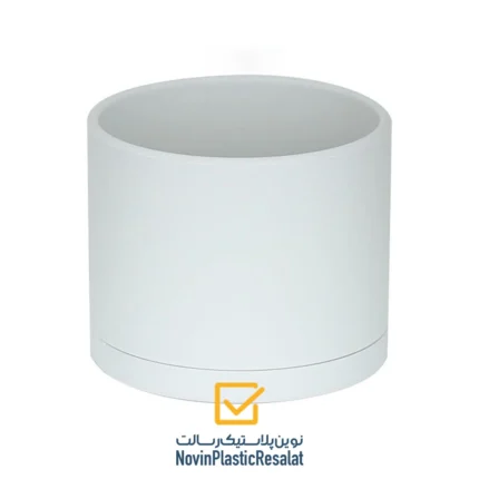 گلدان استوانه طرح سرامیکی